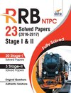 RRB NTPC 23 Solved Papers 2016-17 Stage I & II English Edition