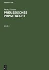 Preußisches Privatrecht, Band 2, Preußisches Privatrecht Band 2