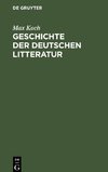 Geschichte der deutschen Litteratur