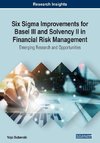 Six Sigma Improvements for Basel III and Solvency II in Financial Risk Management