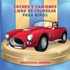 Coches y camiones libro de colorear para niños