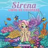 Sirena libro de colorear