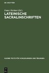 Lateinische Sacralinschriften