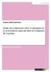 Étude des contraintes liées à l'adoption de la motorisation agricole dans la Commune de Copargo