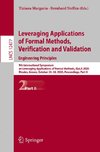 Leveraging Applications of Formal Methods, Verification and Validation: Engineering Principles