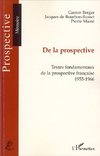 De la prospective