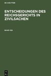 Entscheidungen des Reichsgerichts in Zivilsachen, Band 108, Entscheidungen des Reichsgerichts in Zivilsachen Band 108