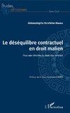 Le déséquilibre contractuel en droit malien