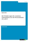 Die Veränderungen des russischen Arbeitsmarktes seit der Wirtschaftskrise 2014/2015