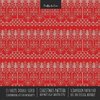 Christmas Pattern Scrapbook Paper Pad 8x8 Decorative Scrapbooking Kit for Cardmaking Gifts, DIY Crafts, Printmaking, Papercrafts, Red Knit Ugly Sweater Style