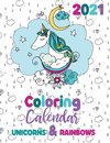 2021 Coloring Calendar Unicorns & Rainbows