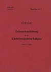 H.Dv.g. 13, L.Dv.g. 13  Gebrauchsanleitung für die Chiffriermaschine Enigma - Geheim