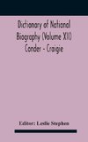 Dictionary of national biography (Volume XII) Conder - Craigie