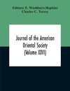 Journal Of The American Oriental Society (Volume XXVI)