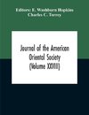 Journal Of The American Oriental Society (Volume XXVIII)