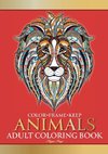 Color Frame Keep. Adult Coloring Book ANIMALS