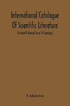 International Catalogue Of Scientific Literature; Thirteenth Annual Issue (H Geology)