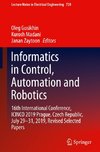 Informatics in Control, Automation and Robotics