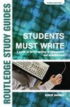 Barrass, R: Students Must Write