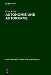 Autonomie und Autokratie