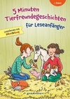 5 Minuten Tierfreundegeschichten für Leseanfänger, 1. Klasse - Lesenlernen mit Silbenfärbung