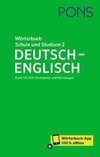 PONS Wörterbuch für Schule und Studium Englisch, Band 2 Deutsch-Englisch