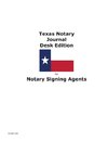 Texas Notary Journal Desk Edition for Notary Signing Agents