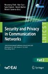 Security and Privacy in Communication Networks