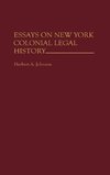 Essays on New York Colonial Legal History