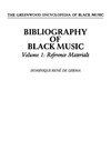 Bibliography of Black Music, Volume 1