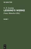 Lessing's Werke, Band 1, Lessing's Werke Band 1