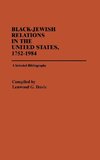 Black-Jewish Relations in the United States, 1752-1984