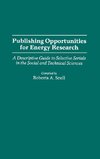 Publishing Opportunities for Energy Research