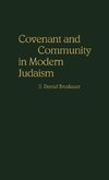 Covenant and Community in Modern Judaism