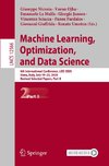 Machine Learning, Optimization, and Data Science