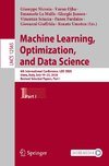 Machine Learning, Optimization, and Data Science