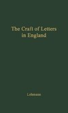 The Craft of Letters in England