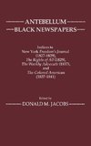 Antebellum Black Newspapers