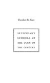 Secondary Schools at the Turn of the Century