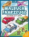 Malbuch Fahrzeuge für Kinder ab 4 Jahren