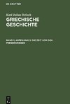 Griechische Geschichte, Band 1, Abteilung 2, Die Zeit vor den Perserkriegen