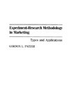 Experiment-Research Methodology in Marketing