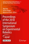 Proceedings of the 2018 International Symposium on Experimental Robotics