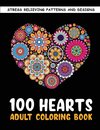 The 100 Hearts Adult Coloring Books for Adults