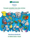 BABADADA black-and-white, Vlaams - français canadien avec des articles, Beeldwoordenboek - le dictionnaire visuel