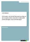 Potenziale von Social Entrepreneurship in der sozialen Arbeit. Aktuelle strukturelle Entwicklungen und Auswirkungen