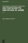 Die Fortschritte der Physik im Jahre ..., 1880, Jahrgang 36, Die Fortschritte der Physik im Jahre ... 1880, Jahrgang 36