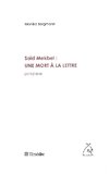 Saïd Mekbel : une mort à la lettre