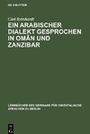 Ein Arabischer Dialekt gesprochen in Oman und Zanzibar