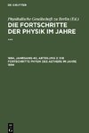 Die Fortschritte der Physik im Jahre ..., Jahrgang 40 (1884), Abteilung 2, Die Fortschritte Physik des Aethers im Jahre 1884